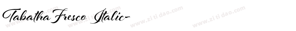 TabathaFresco Italic字体转换